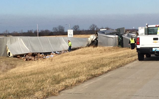 Update On Overturned Semi Accident North of Moberly Friday