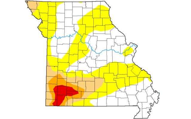 Abnormally Dry Conditions Return To Northeast Missouri, Drought Worsens To West