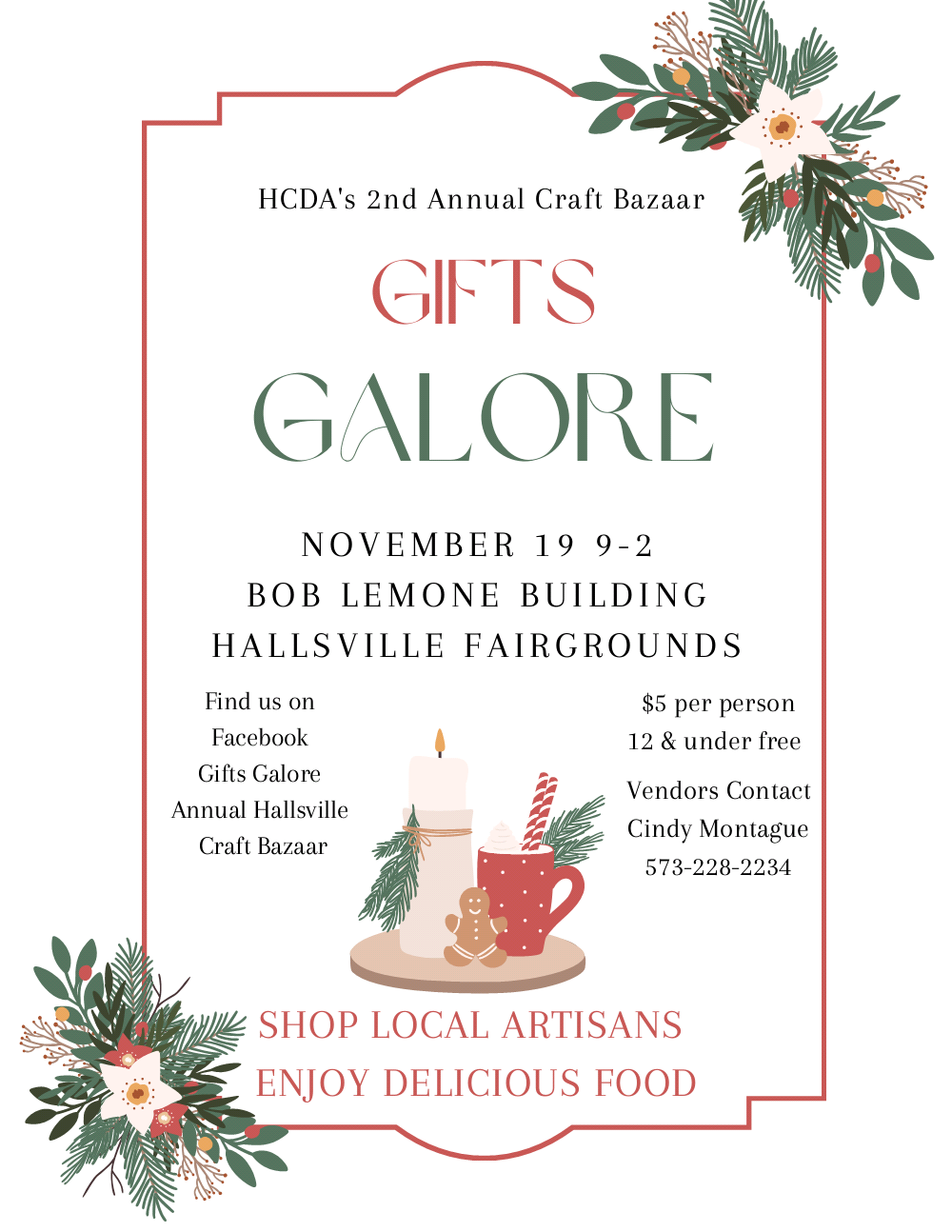 <h1 class="tribe-events-single-event-title">HCDA’s Gifts Galore Craft and Vendor Bazaar</h1>