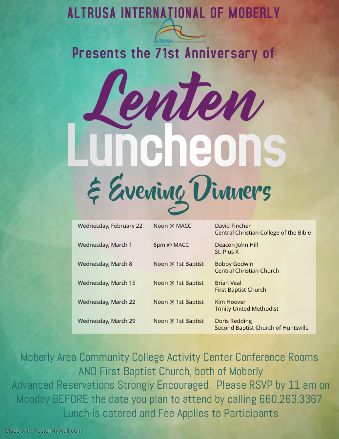 <h1 class="tribe-events-single-event-title">71st Annual Lenten Luncheon and Evening Dinners</h1>