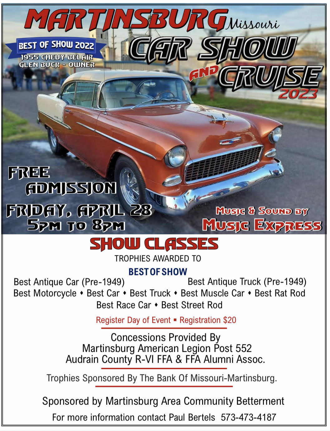 <h1 class="tribe-events-single-event-title">Martinsburg Car Show and Cruise 2023</h1>