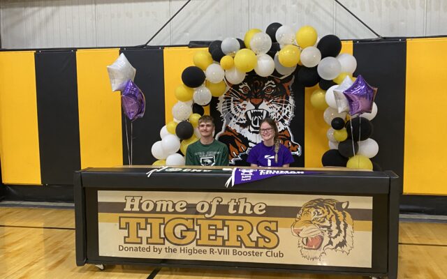 Higbee Tigers Chevy Grimsley and Hailey Derboven Will Continue Athletics At the Next Level