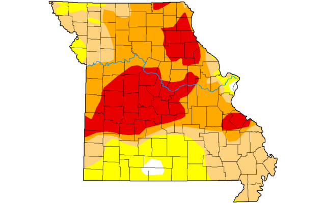 Streaks of Improvement Across Northern Missouri, But Extreme Drought Presses South