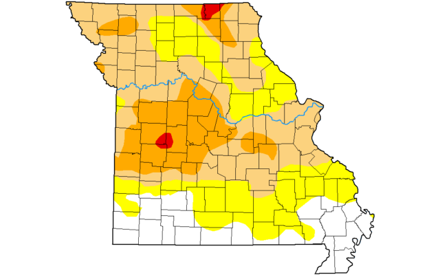 Sporadic Downgrades For Missouri In Weekly Drought Monitor