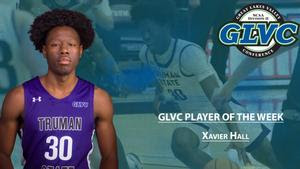 Xavier Hall is GLVC Men’s Basketball Player Of The Week